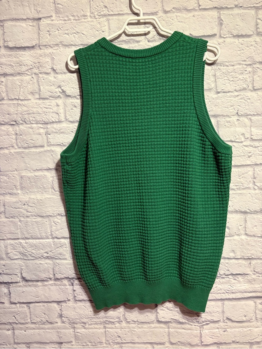 Smash + Tess Green Waffle-Knit Henley Sweater Tank XL-2XL - Picture 8 of 8